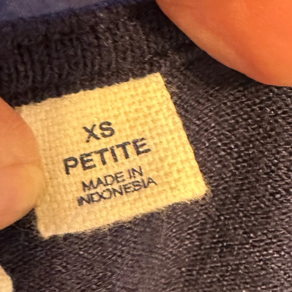 GAP Fit & Flare Dress XS Petite Navy Blue Short Sleeve Classic Mini Dress - Picture 5 of 5